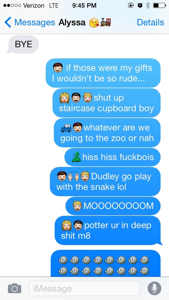 Harry Potter Story in Texts