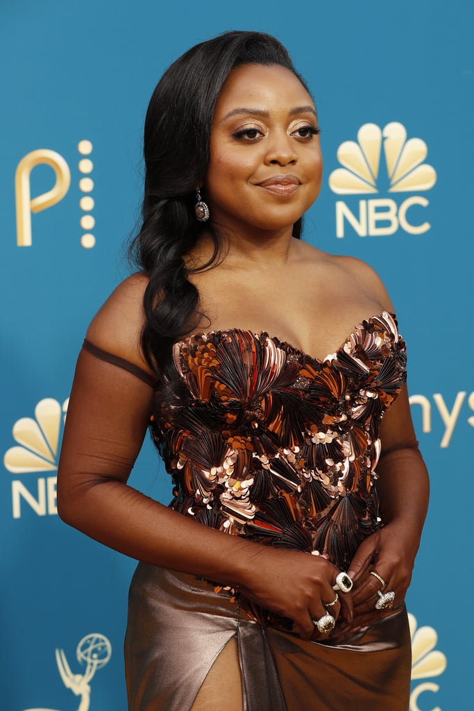 Quinta Brunson Shines in a Custom Gown at the Emmys