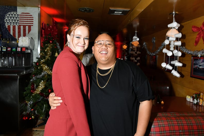 Liv Hewson and Jacob Batalon at the Let It Snow Premiere