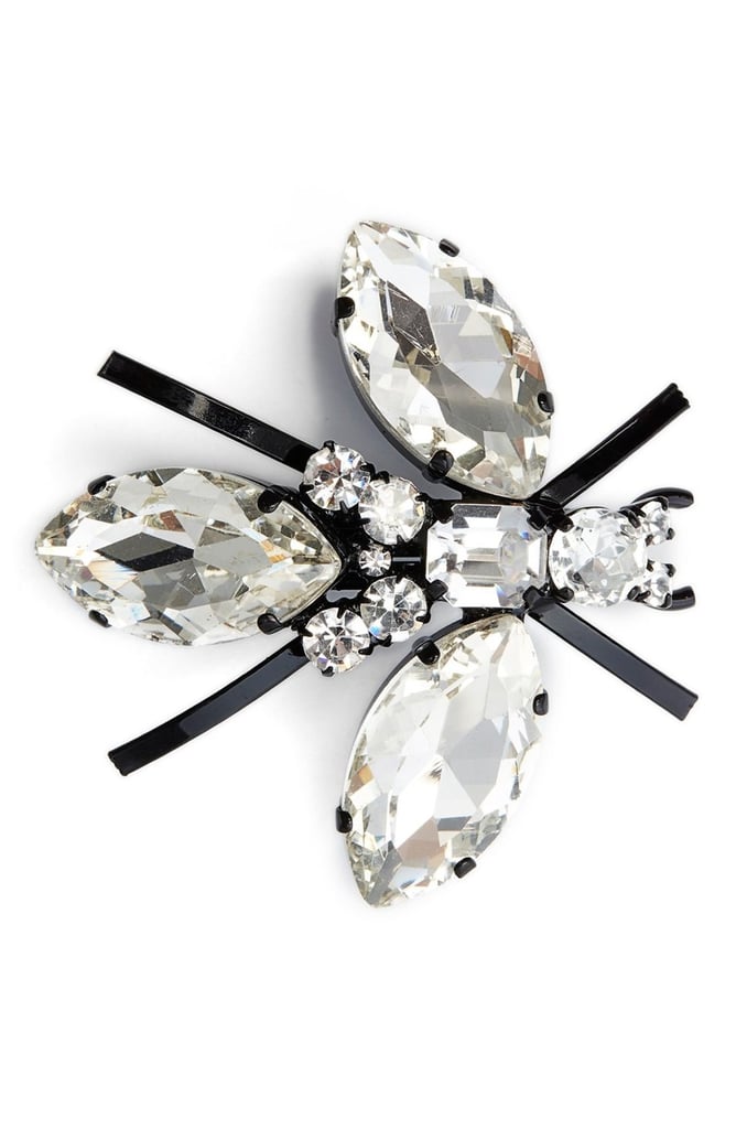 Ashley Williams 'Fly' Crystal Brooch ($95)