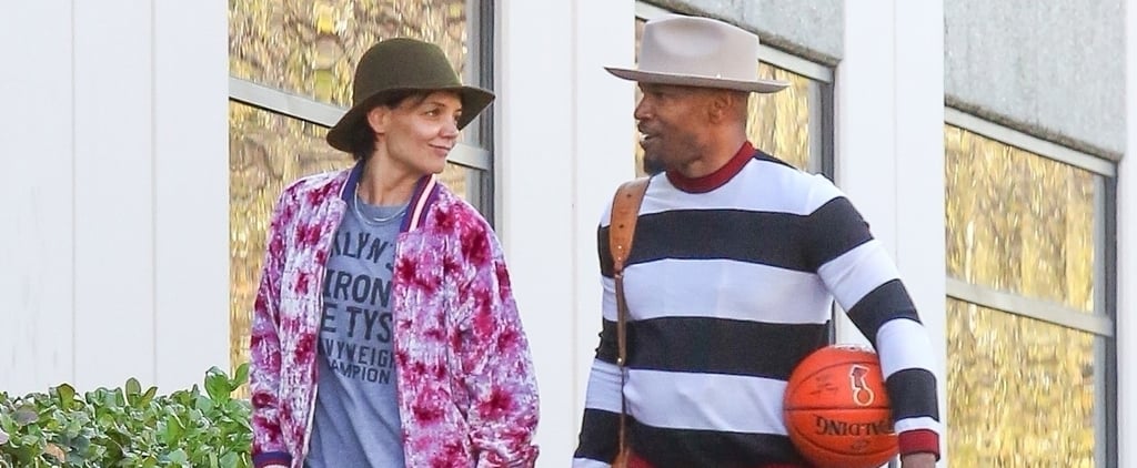 Jamie Foxx and Katie Holmes on Valentine's Day 2018