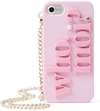 Kate Spade Who Moi? Miss Piggy iPhone 7 Case on a Chain - Pink ($60, originally $90)
