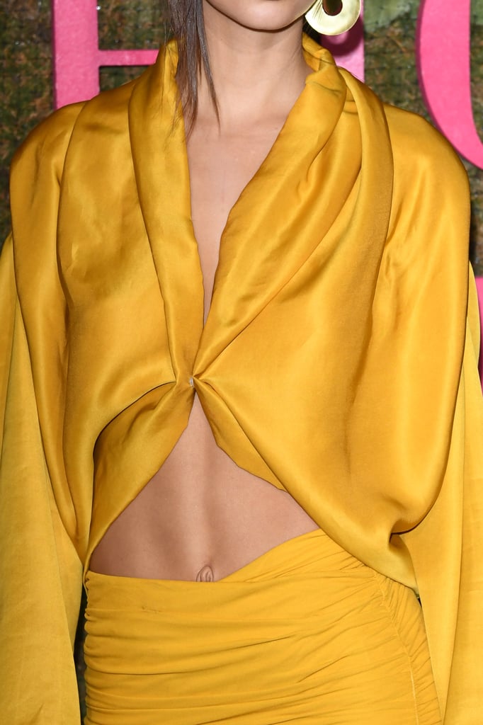 Emily Ratajkowski Yellow Outfit at Green Carpet Awards 2018