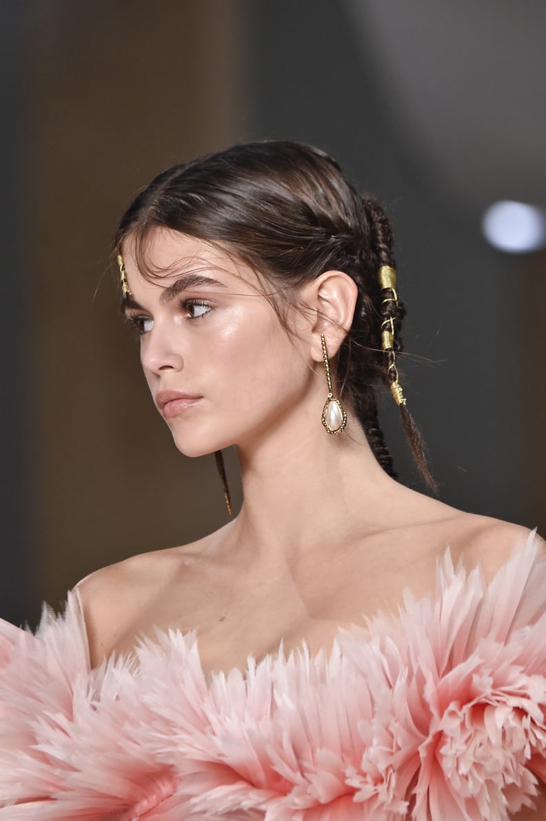 Kaia Gerber's Golden Hair Details