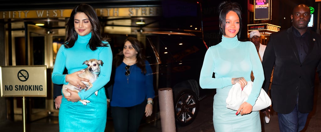 Priyanka Chopra and Rihanna Wore the Same Sexy Blue Outfit