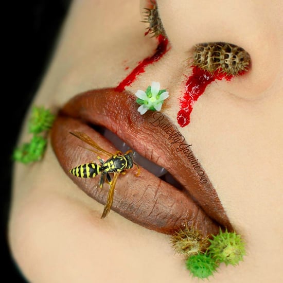 Real Wasp Lip Art