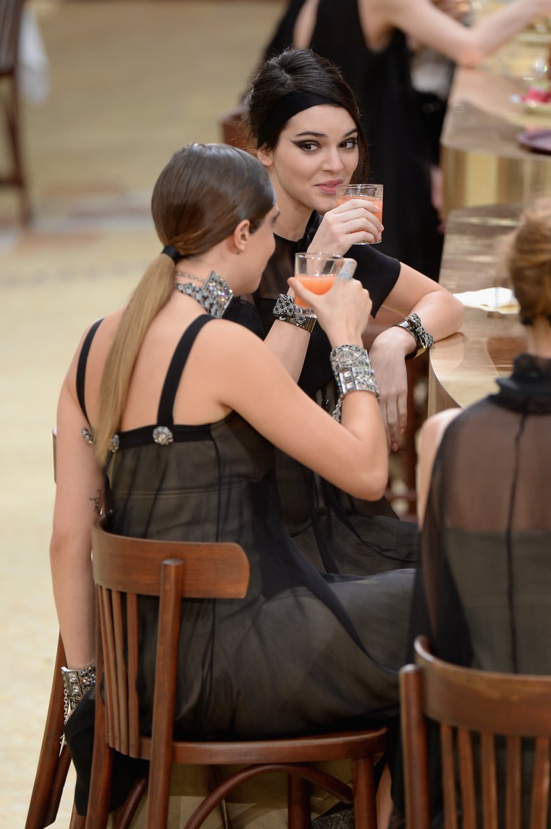 And of Course, Kendall and Cara Celebrated With a Round of Juice