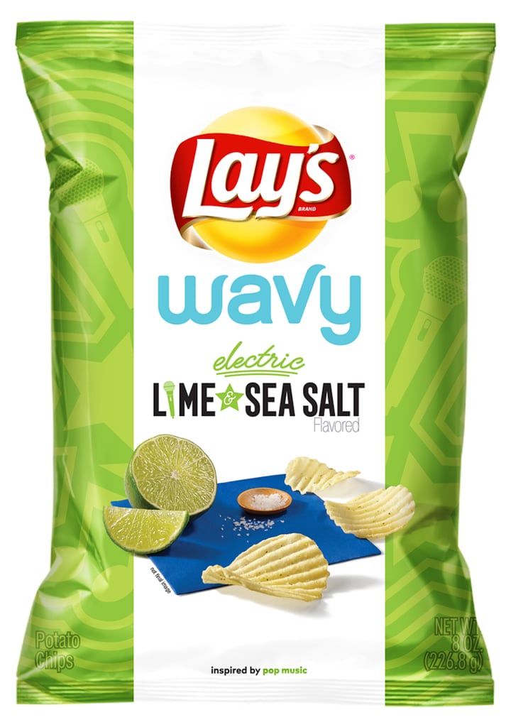 Wavy Electric Lime and Sea Salt