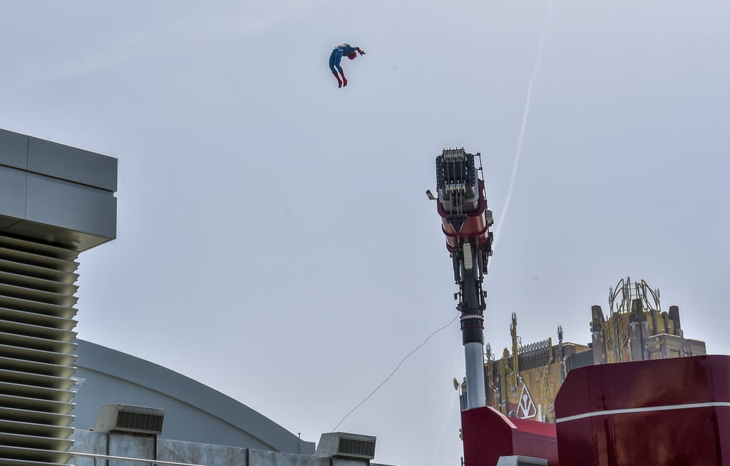 Flying Animatronic Spider-Man at Avengers Campus | Videos