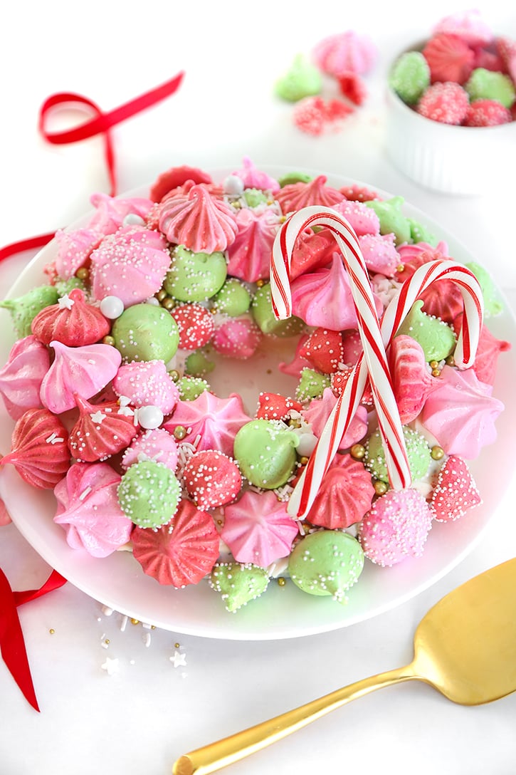Meringue Christmas Wreath Cake | The Best Christmas Dessert Recipes of 2019 | POPSUGAR Food Photo 36