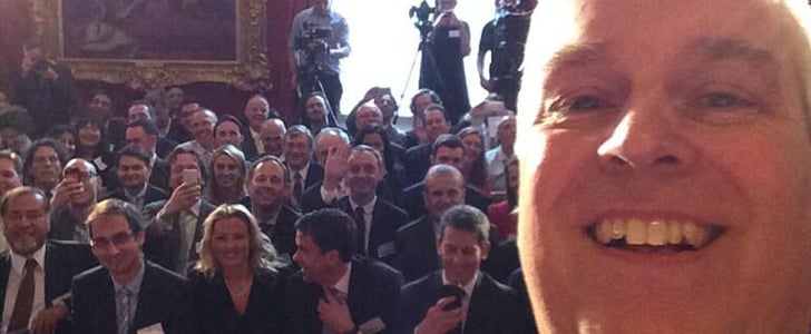 Prince Andrew, Duke of York, Tweets a Selfie