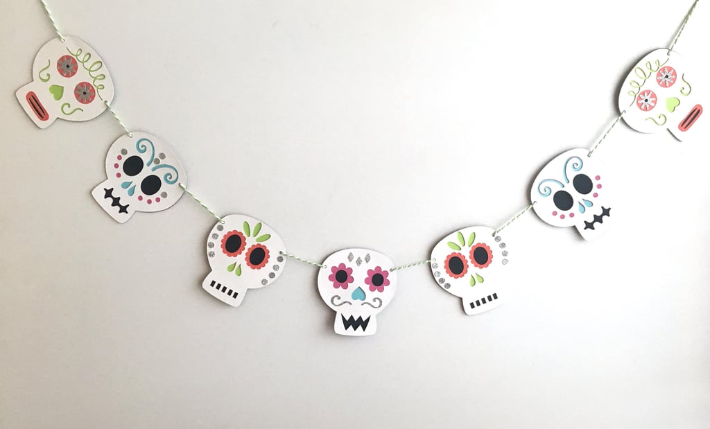 Colorful Sugar Skull Garland