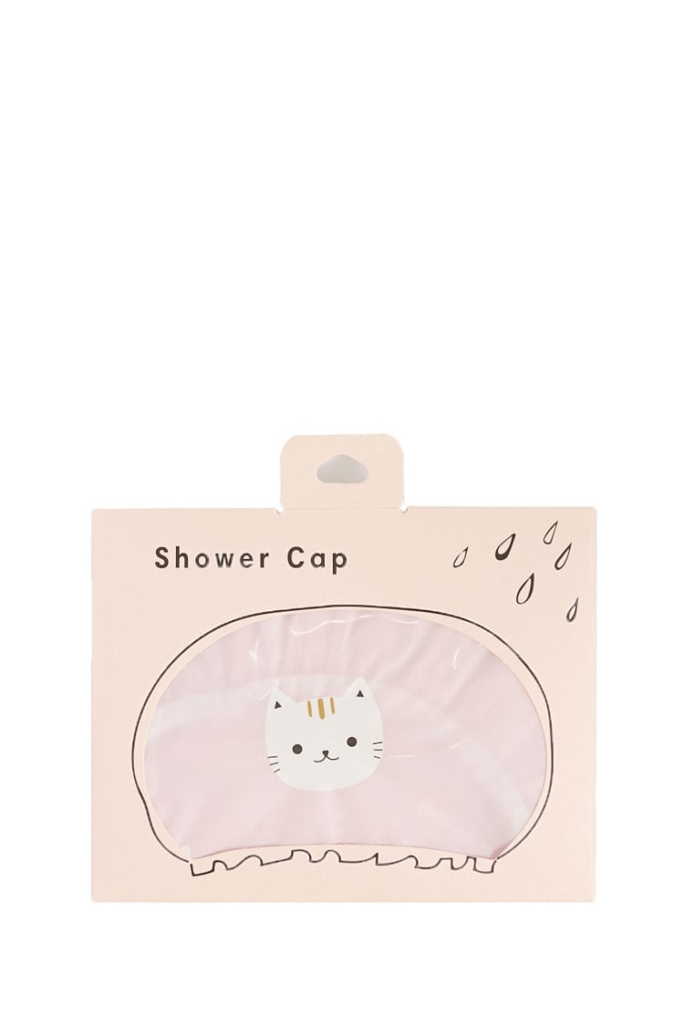 Cat Graphic Shower Cap