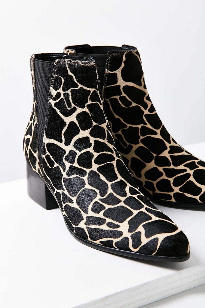 Giraffe Print Pony Hair Pola Chelsea Boot ($98)