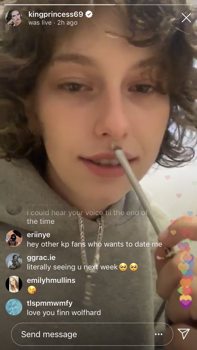 King Princess Holding the Urban Decay Game of Thrones Eyeshadow Brush