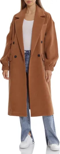 Layer Up: Avec Les Filles Double Breasted Twill Coat