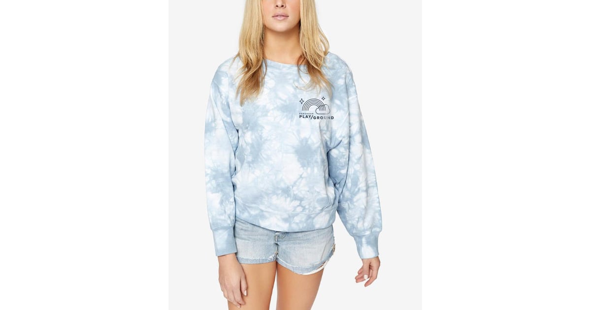 tie dye crew sweatshirt