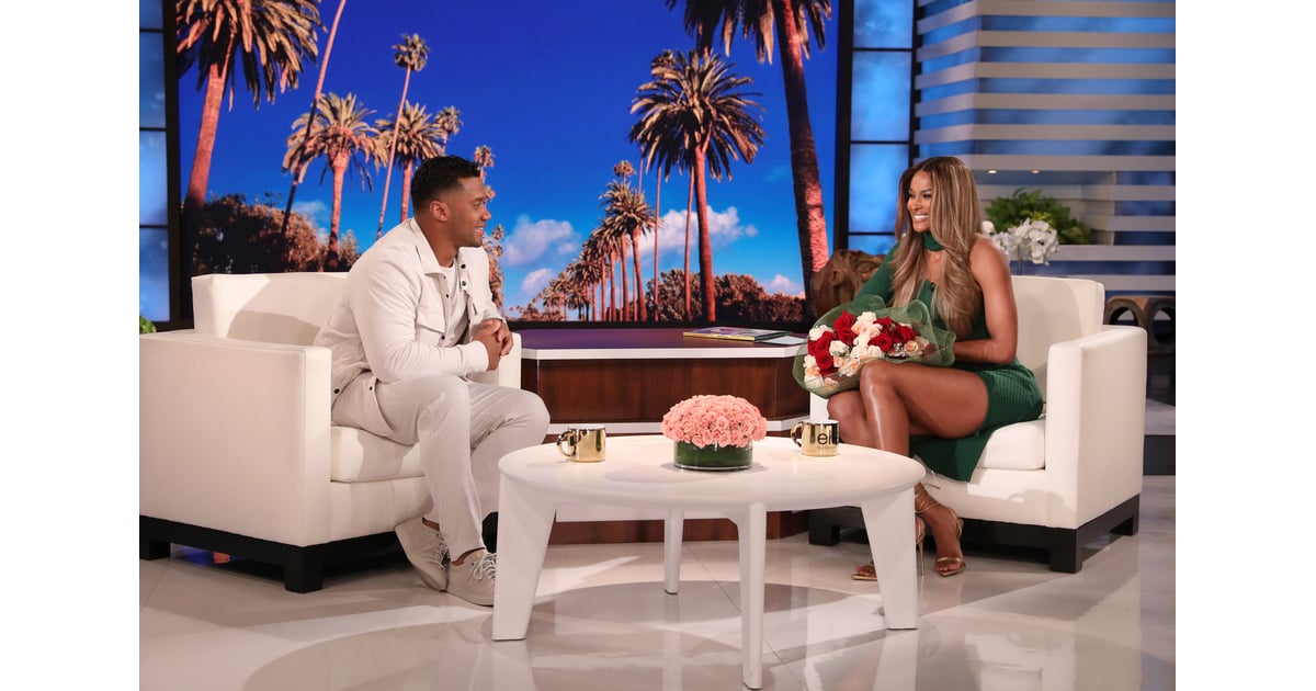 Ciara and Russell Wilson on "The Ellen DeGeneres Show
