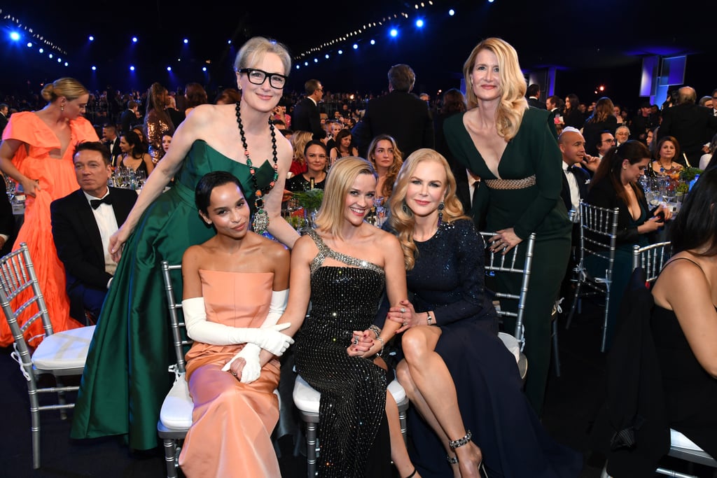 Meryl Streep, Zoë Kravitz, Reese Witherspoon, Nicole Kidman, and Laura Dern at the 2020 SAG Awards