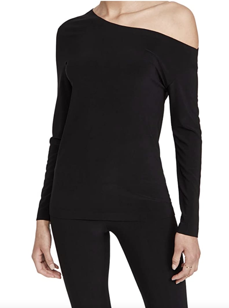 For a Classy Black Top: Norma Kamali Shirt