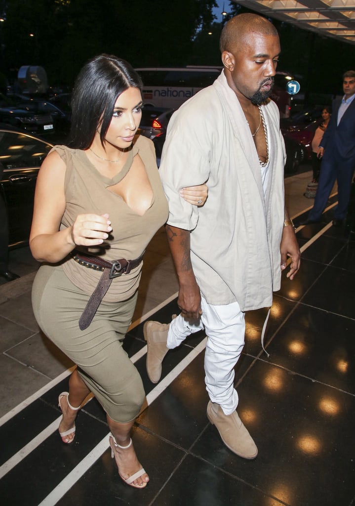 Pregnant Kim Kardashian at Glastonbury Festival | Pictures