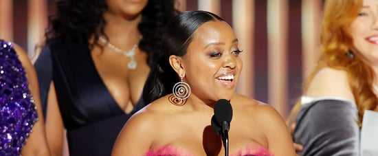 Quinta Brunson Says Hi to Brad Pitt During Acceptance Speech