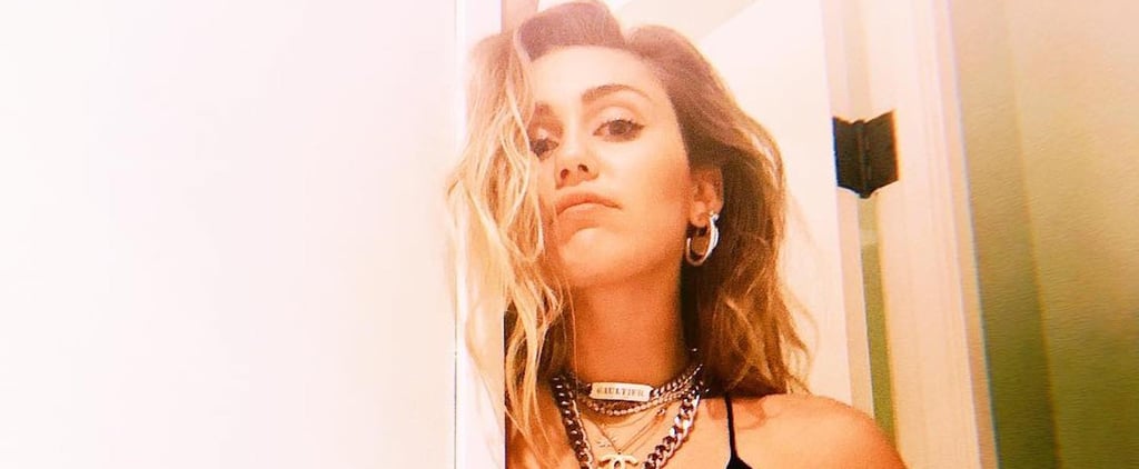 Miley Cyrus Black Dress Instagram 2019