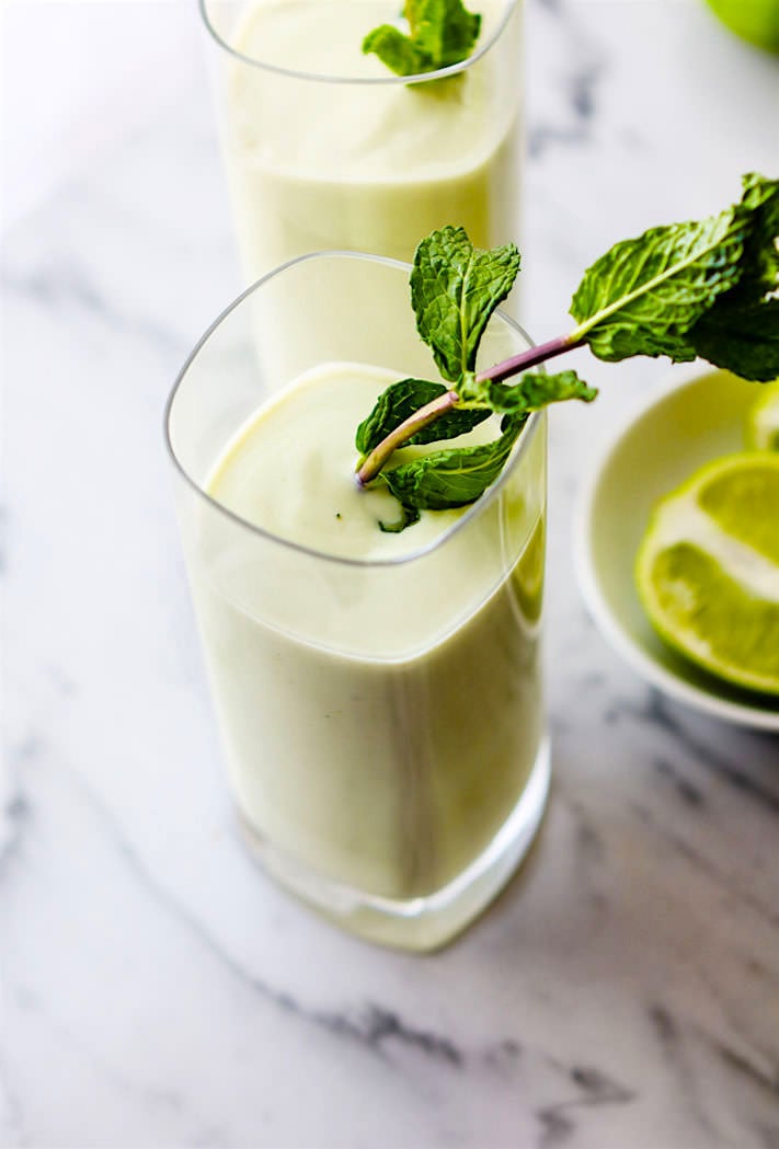 Mocktail食谱:奶油香草椰子莫吉托的冰沙