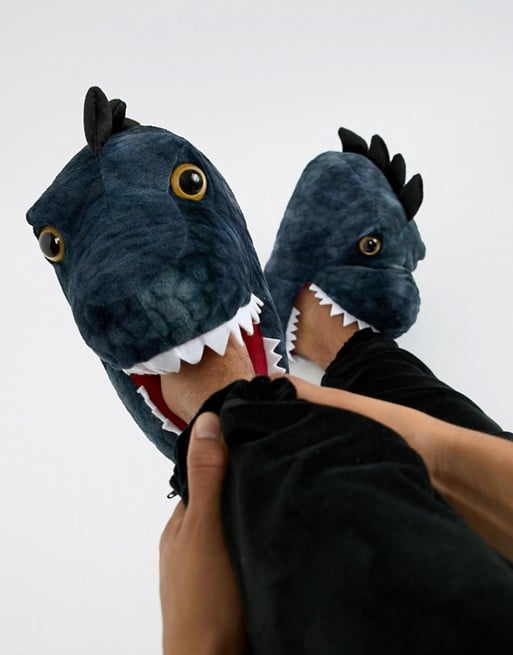 Loungeable Dino Foot in Mouth Slippers