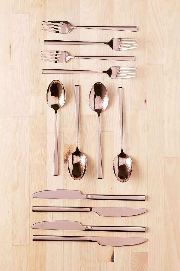 Metallic Flatware 12-Piece Set