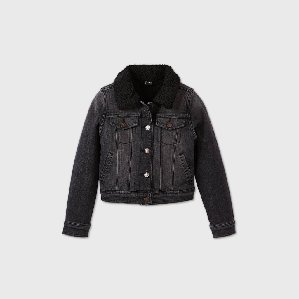 Art Class Sherpa Denim Jacket