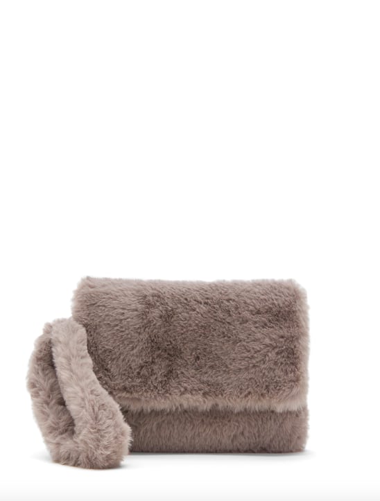 Faux Fur Wristlet Clutch