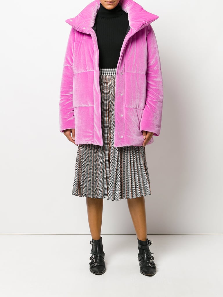 Get ready to stop traffic in this plush electric MSGM Textured Puffer Jacket ($612).