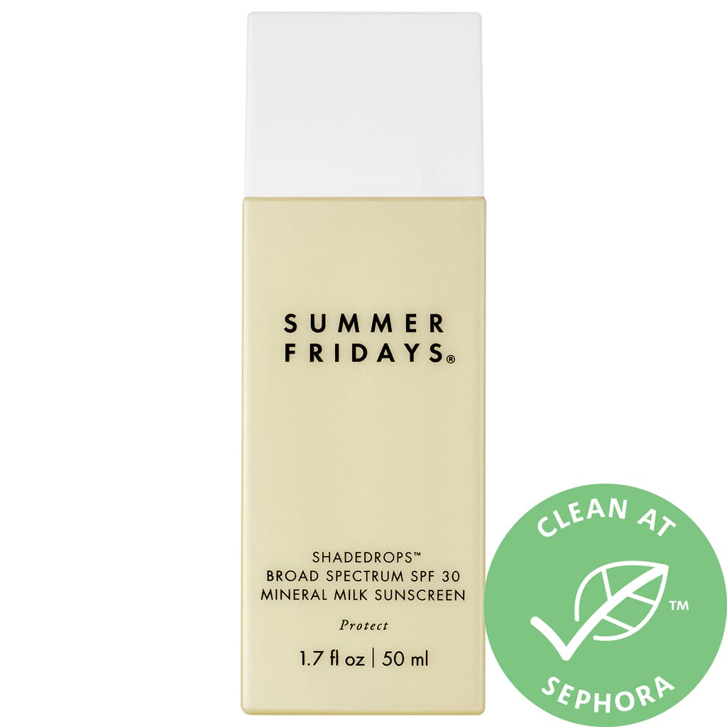 Best Skin Care: Summer Fridays ShadeDrops Broad Spectrum SPF 30 Mineral Milk Sunscreen
