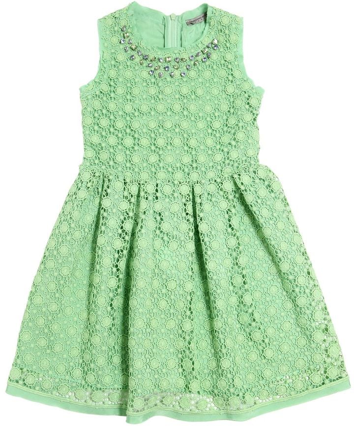 Embellished Lace Party Dress