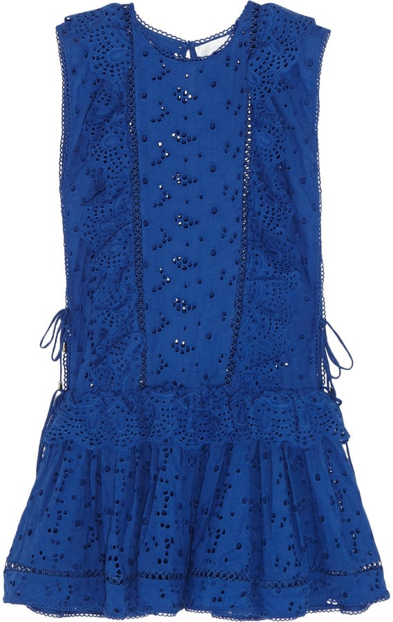 Zimmermann Hyper Broderie Anglaise Cotton Dress  ($480)
