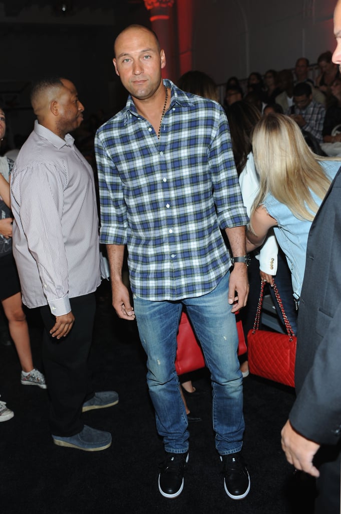 Derek Jeter stepped out for the Nike/Levi's Kids fashion show on Monday.