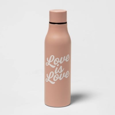 Love Is Love Stainless Steel Vacuum Water Bottle