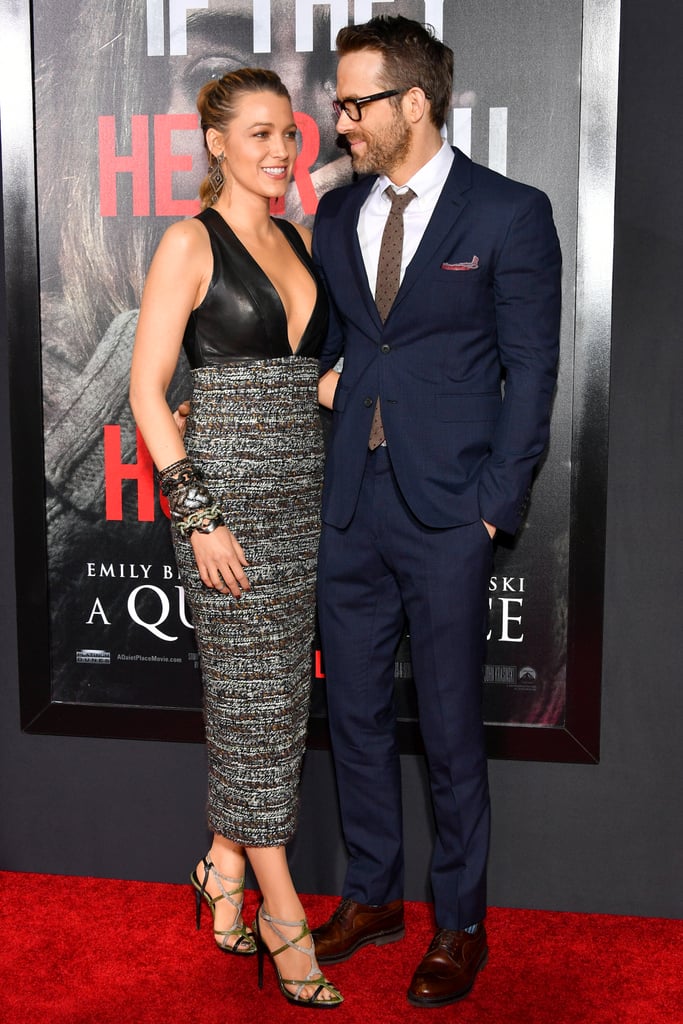 Blake Lively and Ryan Reynolds at A Quiet Place Premiere