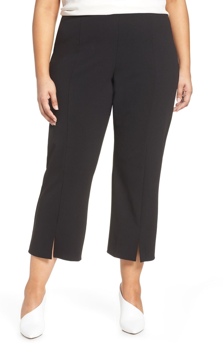 Vince Camuto Ponte Front Slit Ankle Pants