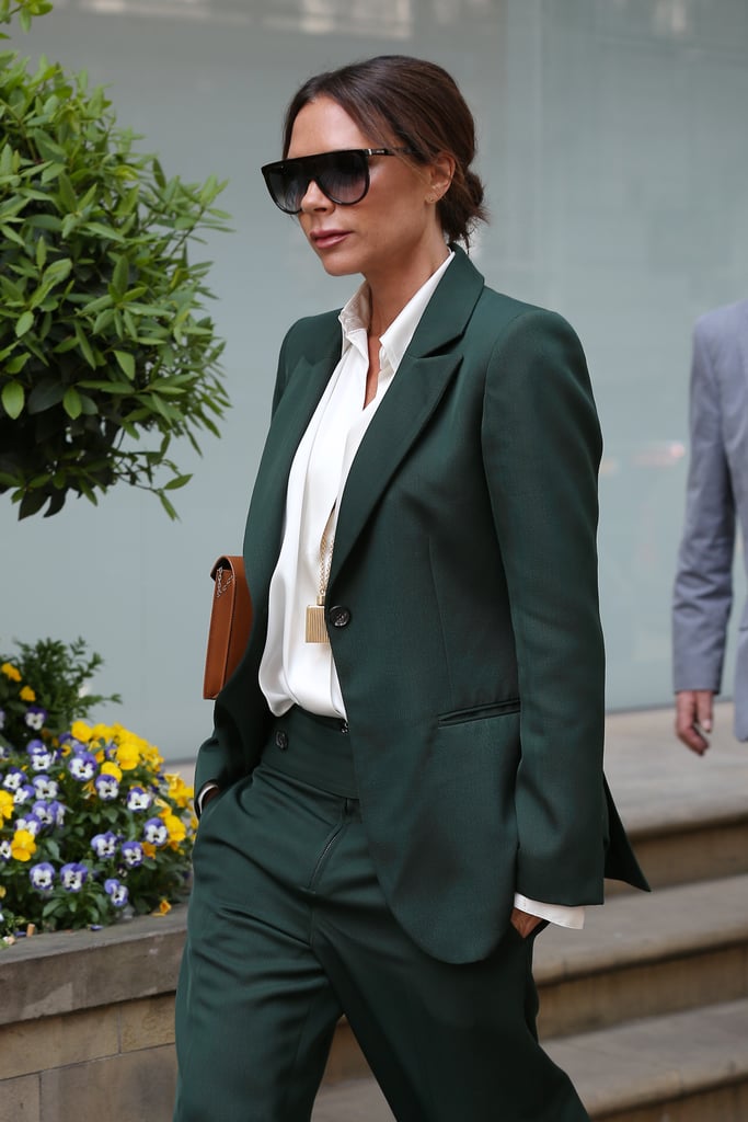 Victoria Beckham's Green Suit