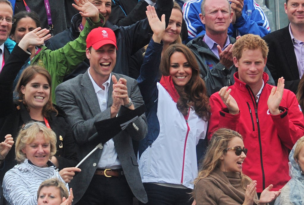 At the Olympics, Prince William, Kate Middleton, and Prince Harry cheered Zara on!