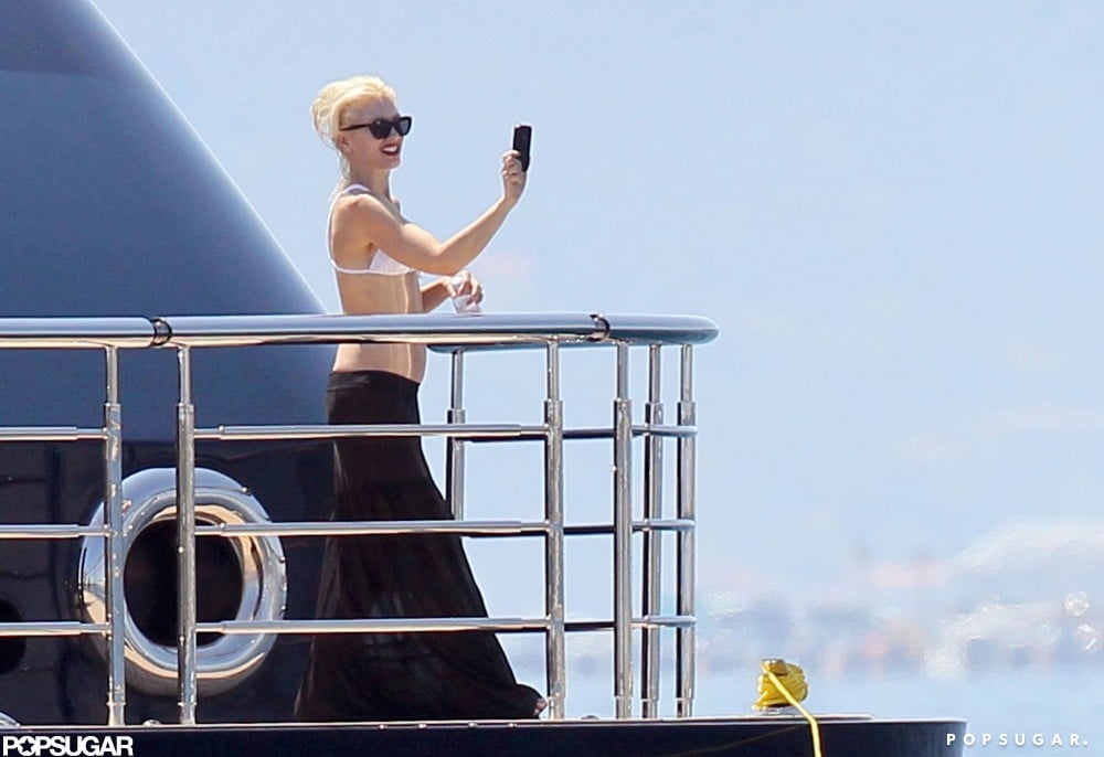 Gwen Stefani snapped a photo of the view from her yacht in Cannes in May 2011.