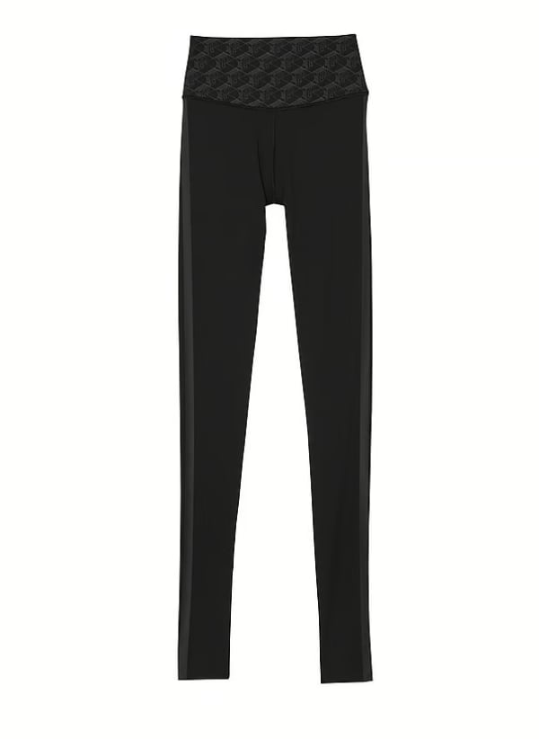 VS Pink Relay Compression Leggings in Pure Black