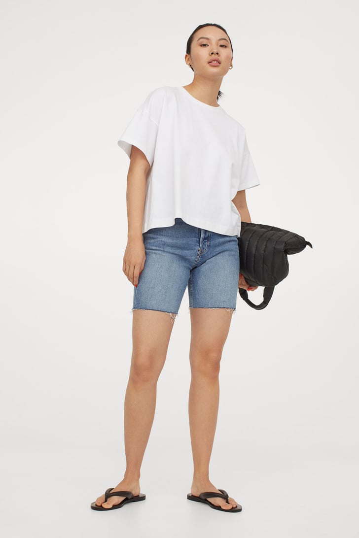 hm denim shorts