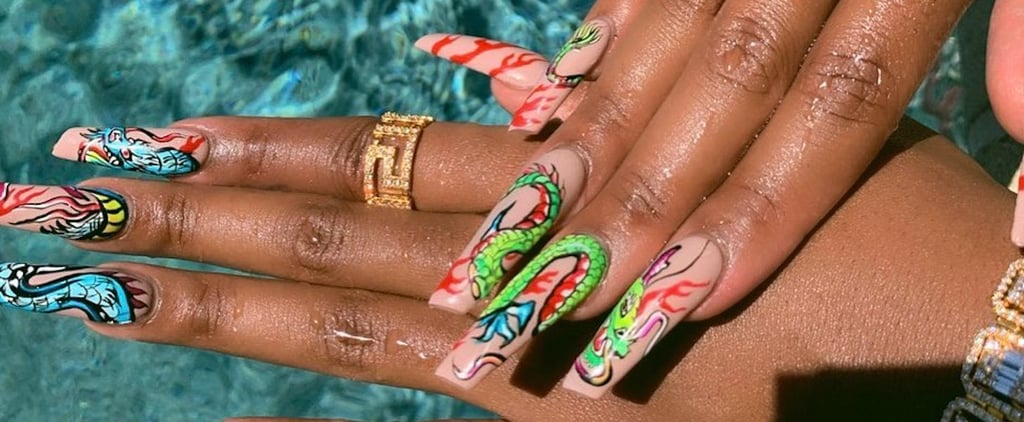 Megan Thee Stallion's Dragon Nail Art