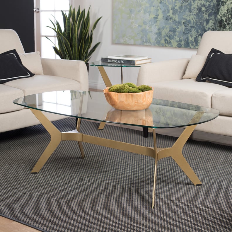 A Oval-Shaped Coffee Table: Studio Designs Home Archtech Mid-Century Modern Coffee Table