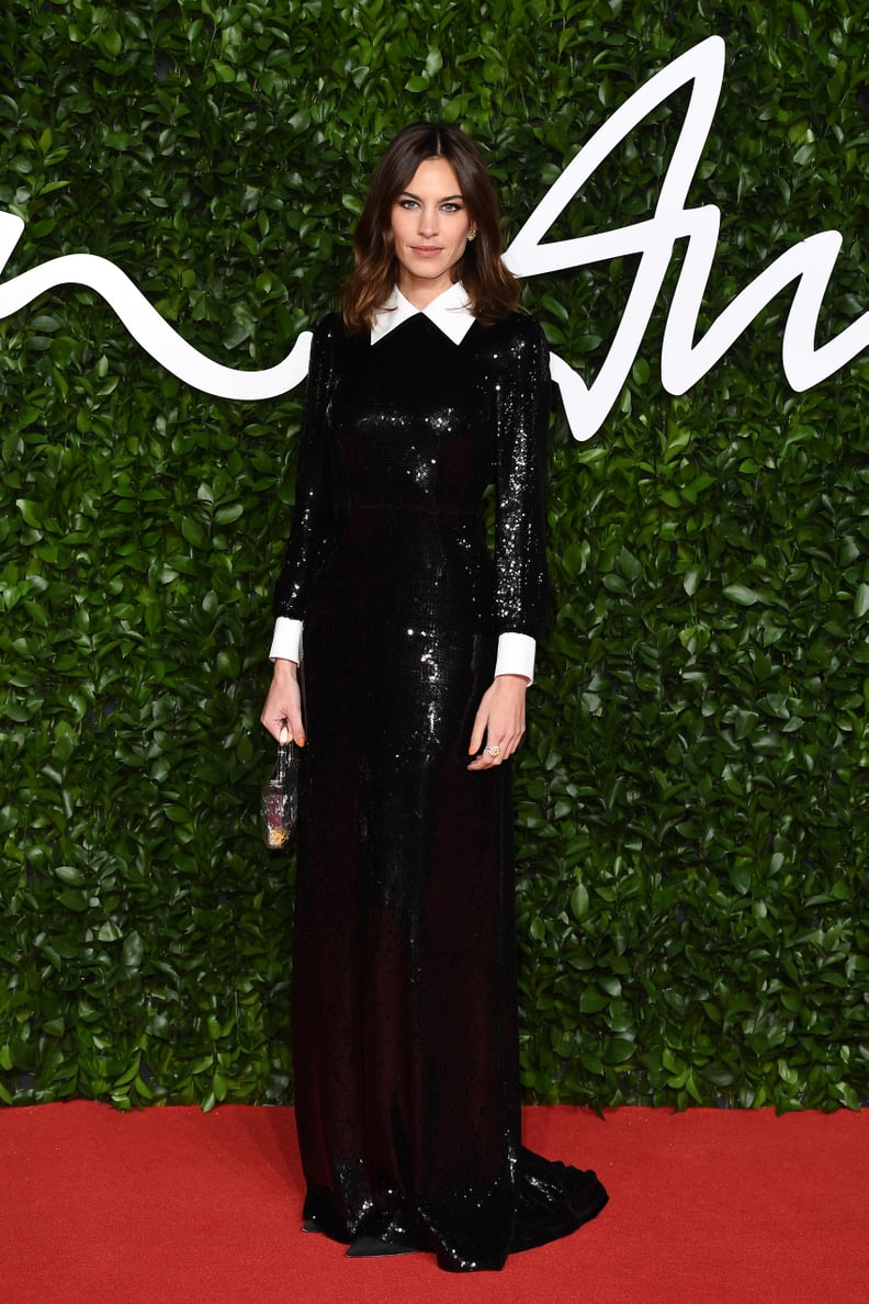 Alexa Chung at the British Fashion Awards 2019