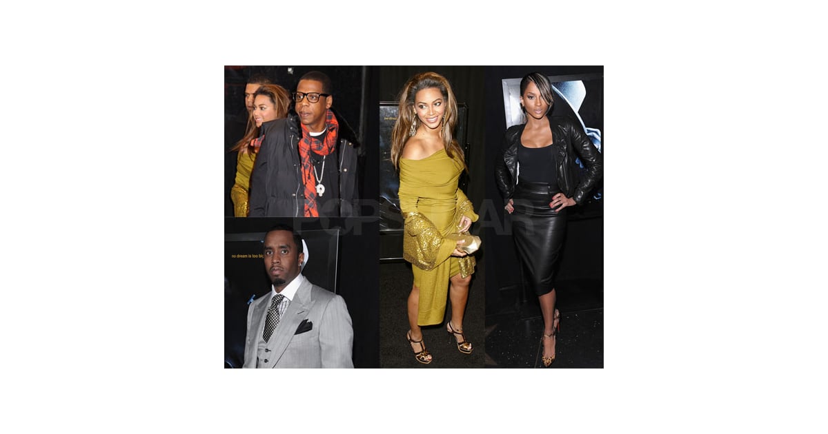 Photos of Beyonce Knowles, JayZ, Diddy, at Notorious B.I.G. Movie