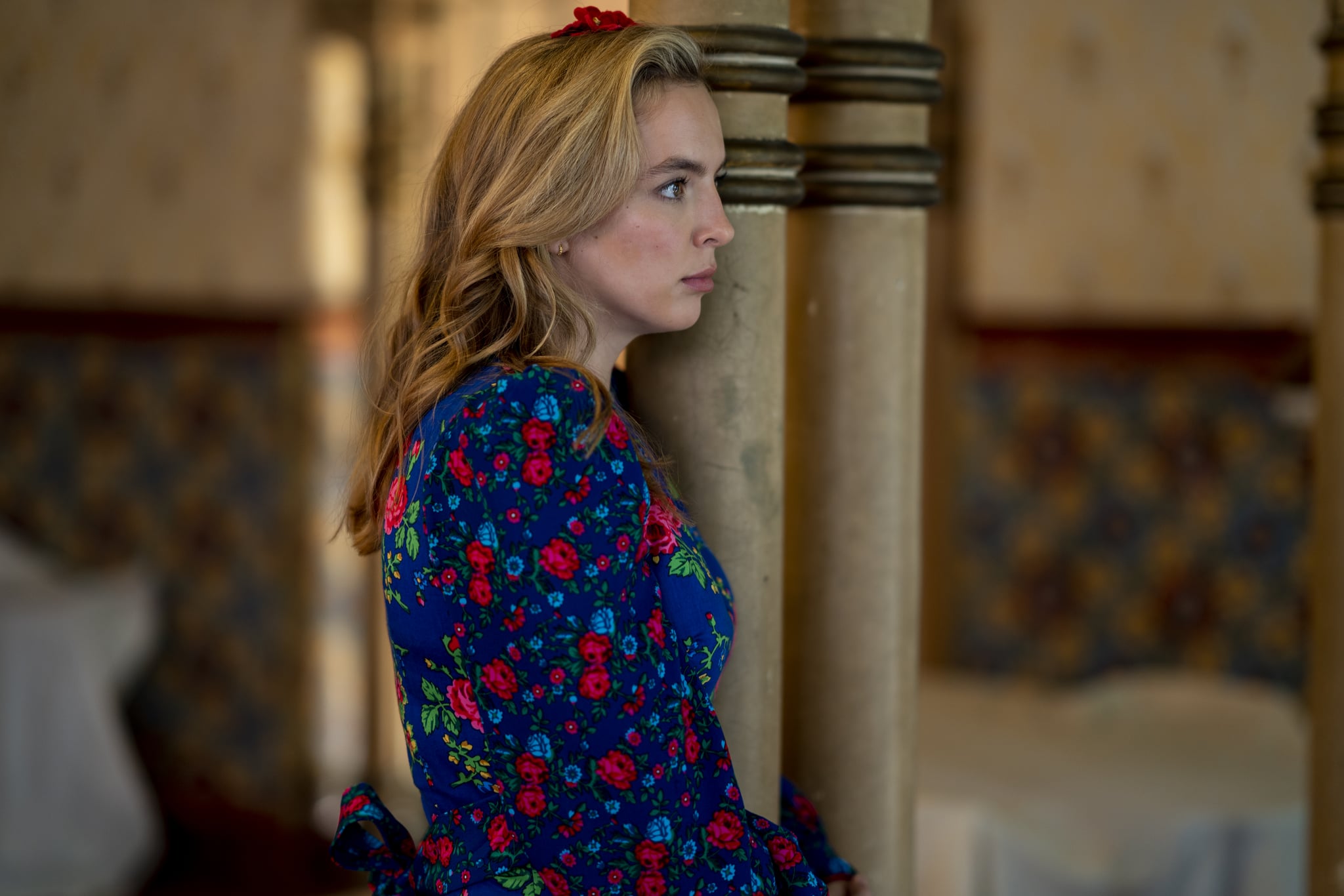 Killing eve blue flower dress clearance
